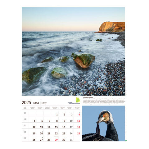 Naturkalenderen 2025 - sendes til øvrige udland