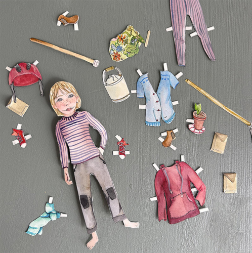 Påklædningsdukke - Pige