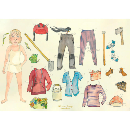 Påklædningsdukke - Pige