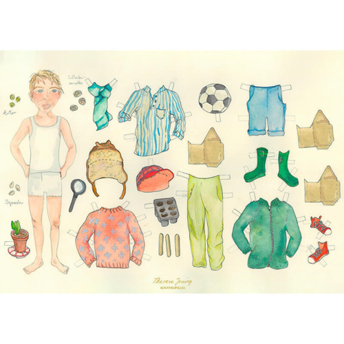 Påklædningsdukke - Dreng